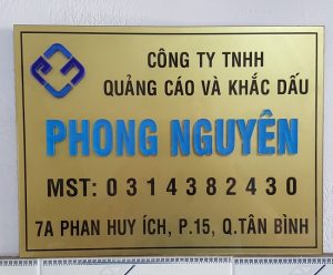 Báo Giá Bảng Hiệu Công Ty – Biển Hiệu Công Ty Đẹp Chất Lượng